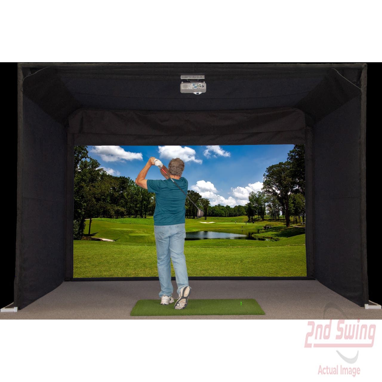 Real Play Sims Free Standing FP-Tee 17 Golf Simulator